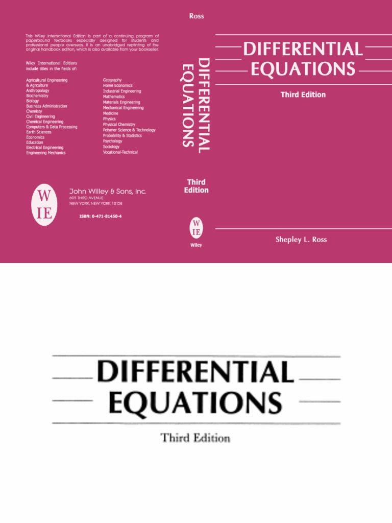 Differential Equations | PDF