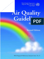 Air Quality Guidelines For Europe