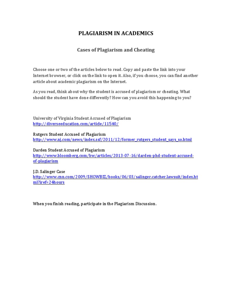 Rutgers Student Plagiarism Case Study | PDF | Social Science