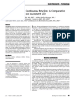 Alternating Versus Continuous Rotation: A Comparative Study of The Effect On Instrument Life