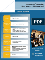 WMT Chennai Event Agenda
