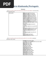 Dicionário Kimbundu
