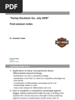 Harley Davidson Notes