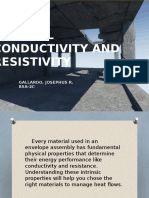Thermal Conductivity and Resistivity: Gallardo, Josephus R. BSA-2C