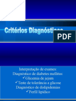 Diagnostico Laboratorial de Diabetes Mellitus e Dislipidemia