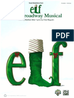 Elf the Broadway Musical Piano Vocal Selections