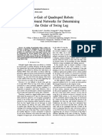 Free-Gait of Quadruped Robots Using Neural Networks for Etermining the Order of Swing Leg