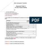 PLSQL Statements