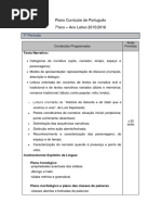 Plano curricular português 7