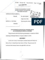Government's Memo Regarding Sentencing of Monica Conyers February 16, 2010