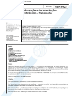 ABNT NBR 6023-2002 Refeências - Elaboração