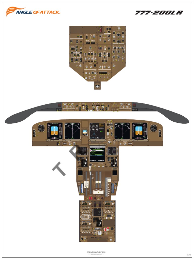 Boeing 777 Cockpit Layout Overview | PDF | Gas Technologies | Engines