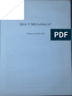 Que é Metafísica - Nota Do Tradutor