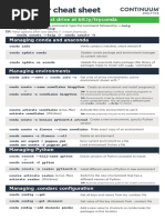 Conda Cheatsheet