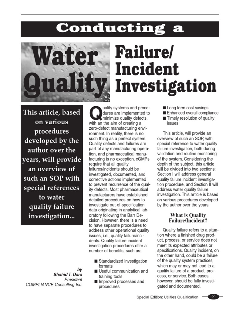 project on water quality pdf
