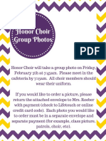 Honor Choir Group Photos Info