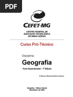 Apostila Geografia CEFET PDF