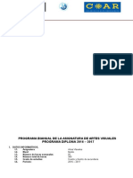 Programa Bianual de ARTE 2016 - 2017 (Esquema)