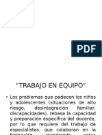 Taller de trabajo en equipo