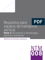 Norma Tecnica transporte vertical