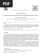 A Consistency Improving Method in the AHP