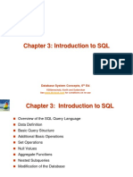 Ch3 - Introduction to SQL