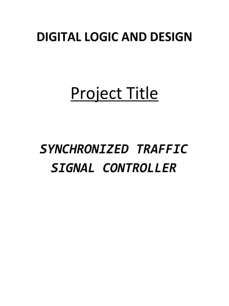 Traffic Signal Project Report PDF