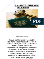 The Wto Disspute Settlement Mechanism