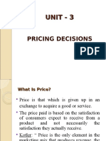 Pricing Decisions