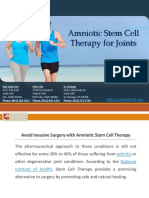 Amniotic Stem Cell Therapy For Joints: Salt Lake City Park City St. George