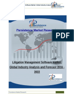 Persistence Market Research: Litigation Management Software Market: Global Industry Analysis and Forecast 2016 - 2022