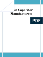 Best Capacitor Manufacturers