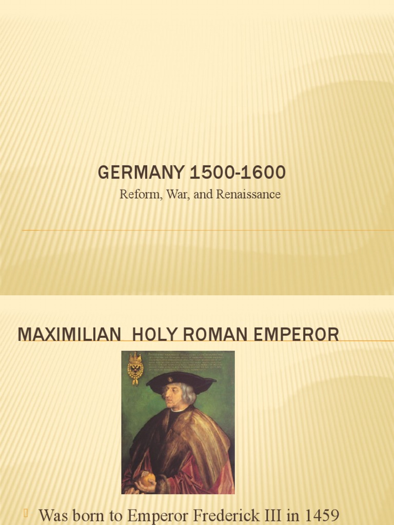 Germany's Reformation and Wars (1500-1600) | PDF