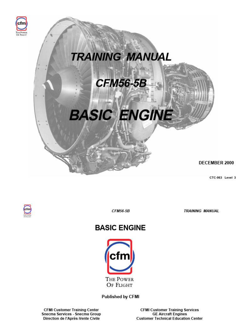 CFM56-5B Basic Engine | PDF | Turbine | Transmission (Mechanics)