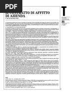 Contratto Affitto Azienda