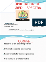 Interpretation of Infrared Spectra: Guided By: Presentedby