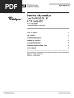 Doc Service Technique Lave vaisselle Whirlpool  adp6838pc 851183529940