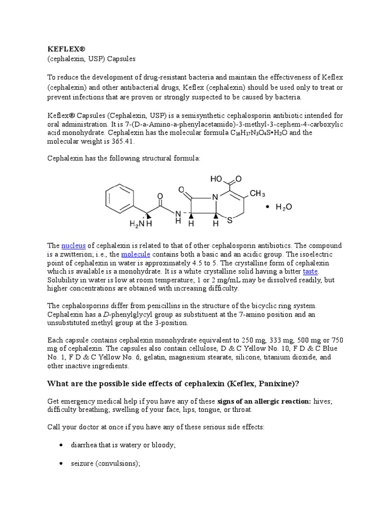 Keflex Antibiotics Medical Specialties