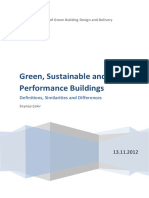 Green Sustainable and High Performance Buildings