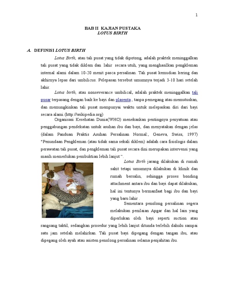 Makalah Lotus Birth