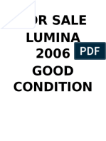 Lumina for Sale