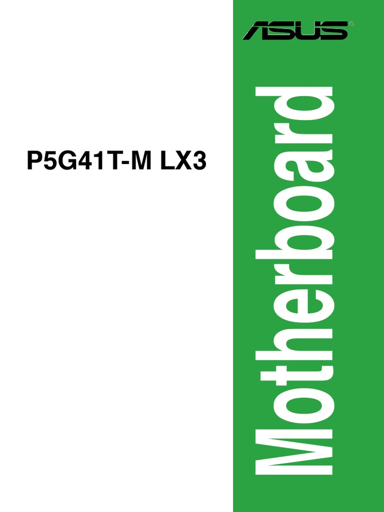 E6280 - P5G41T-M LX3 | PDF | Bios | Electromagnetic Interference
