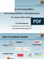 MySQL Für Oracle DBA's