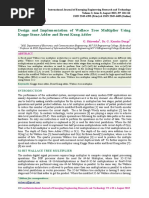 Implementation of Wallace Tree Multiplier Using Adders