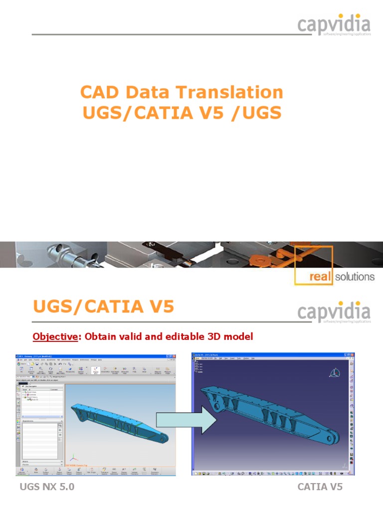 UGCATIA CAD Data Translation | PDF | Computer Aided Design | Space
