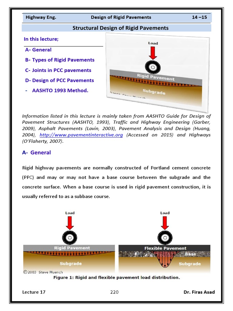 Rigid Pavement Design Methods Overview | PDF | Road Surface ...