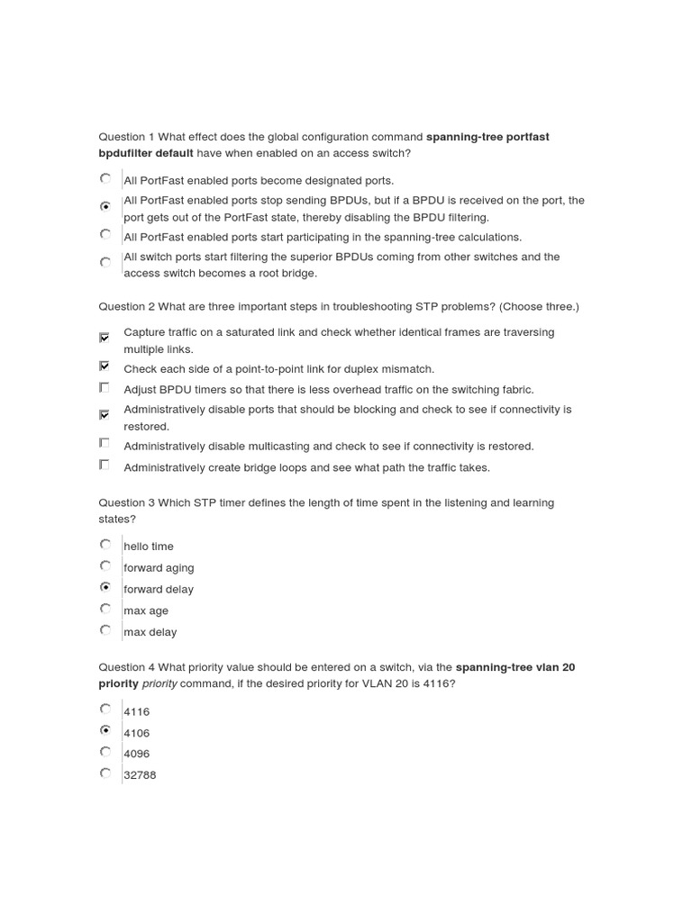 Ccnpv7 Switch - Chapter 4 | PDF | Network Switch | Internet Protocols