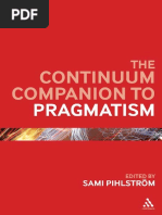 The Continuum Companion to Pragmatism Edited by Sami Pihlström