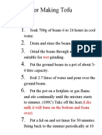 Procedure For Making Tofu 2