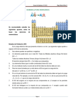 Nomenclatura inorgánica y estados de oxidación